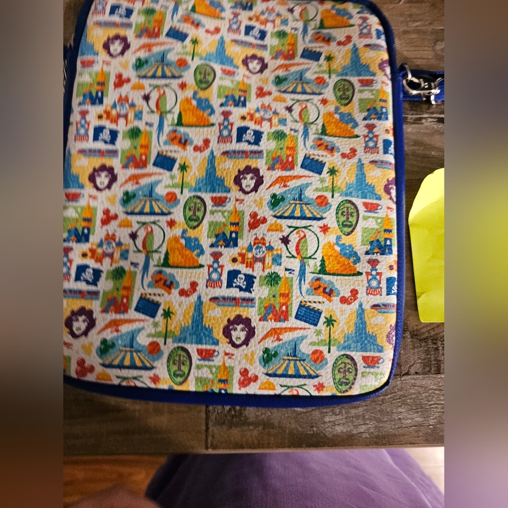 Disney Parks Theme Parks Icons Padded Crossbody Tablet Case - Picture 3 of 8